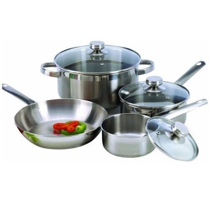 BAKEBETTER Steel Cookware Set 7 Pieces Encapsulated Base BA26592